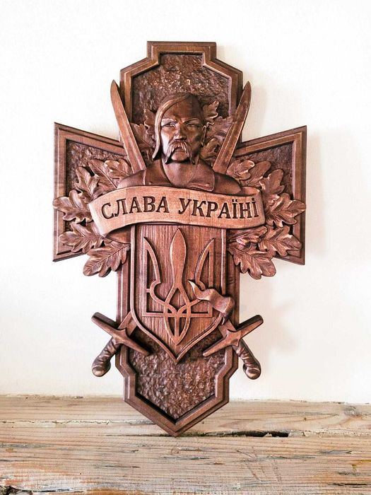Панно.Козак.Україна. Різьба по дерев.Подарок