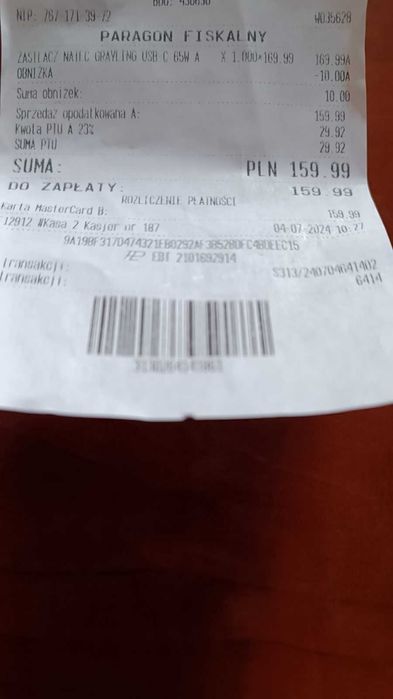 Zasilacz NATEC Grayling USB-C 65W