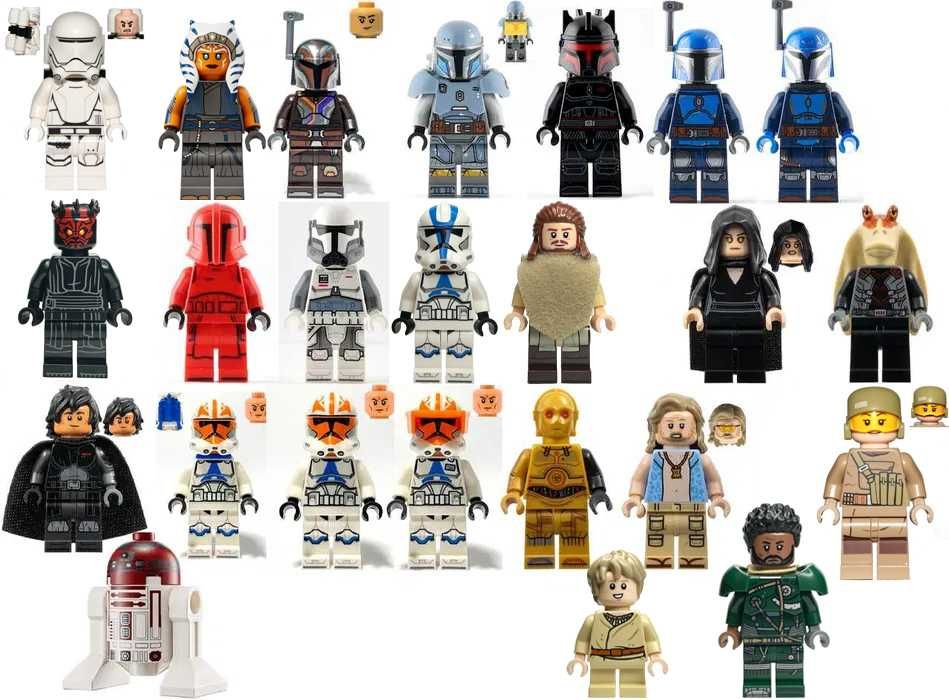 Фигурки деталі LEGO Star Wars, NEXO KNIGHTS, Super Heroes, NINJAGO