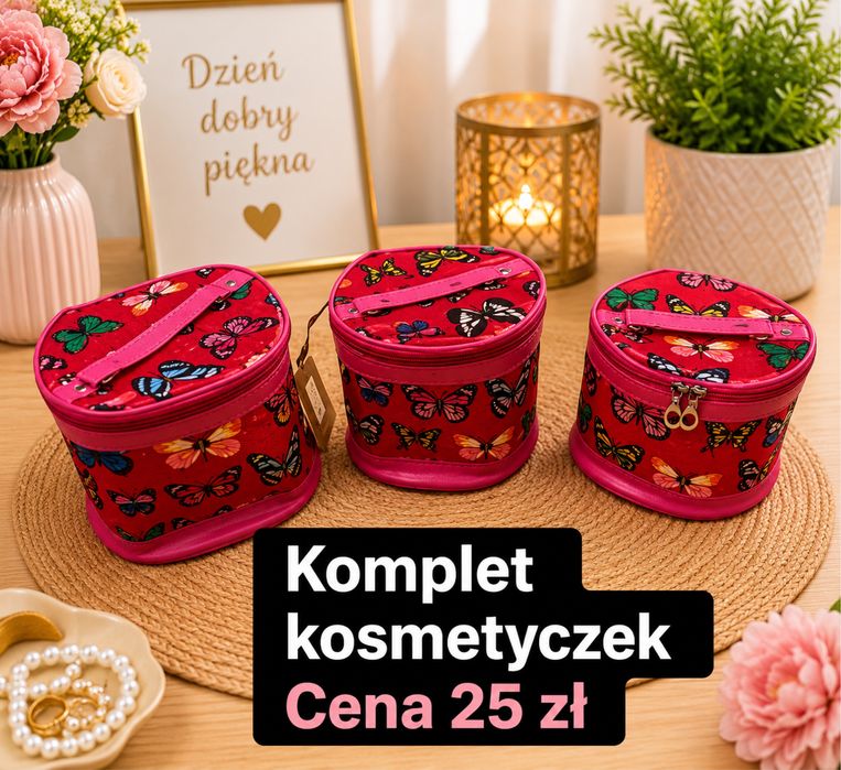 Komplet kosmetyczek 3 sztuki