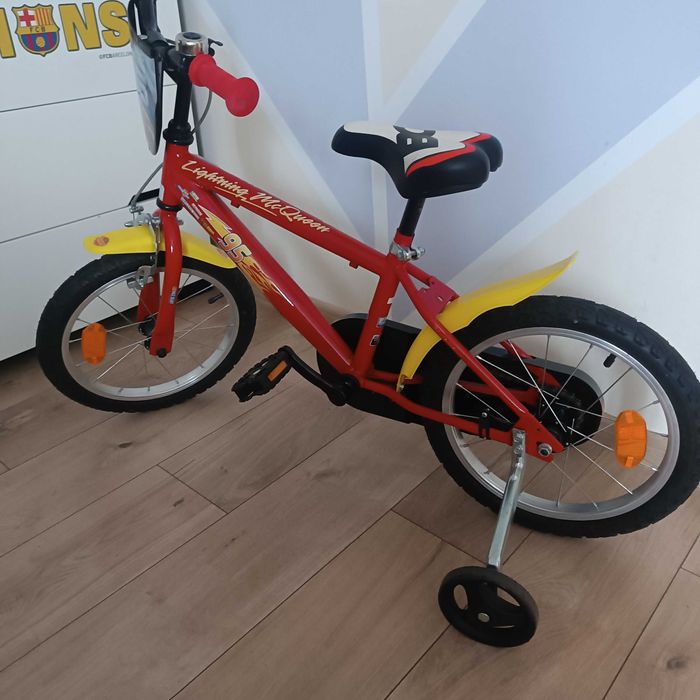 Rower dziecięcy 16"cali Cars Zygzak McQueen Dino Bikes  + GRATISY