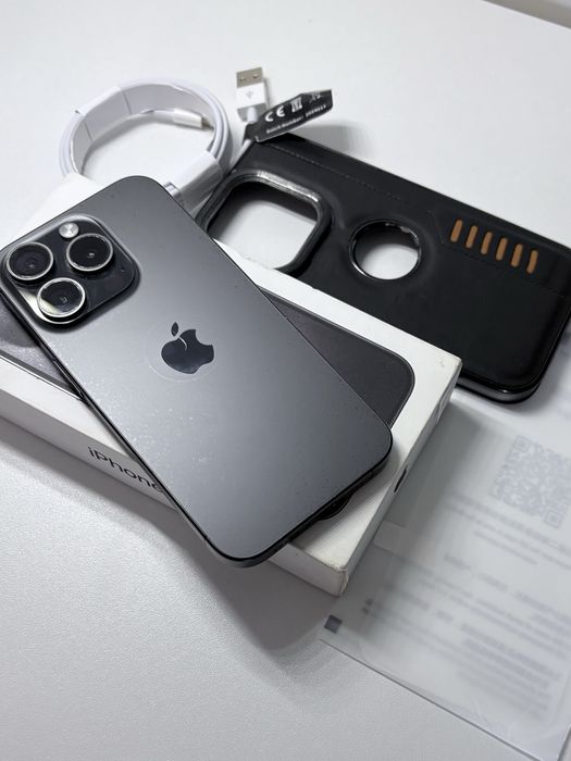 Dowód Zakupu! IPHONE 15 PRO, Jak Nowy, 128GB