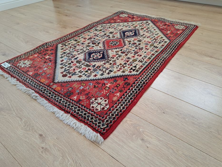 Przepiękny Irański ręcznie tkany wełniany dywan Abadeh 80x134cm