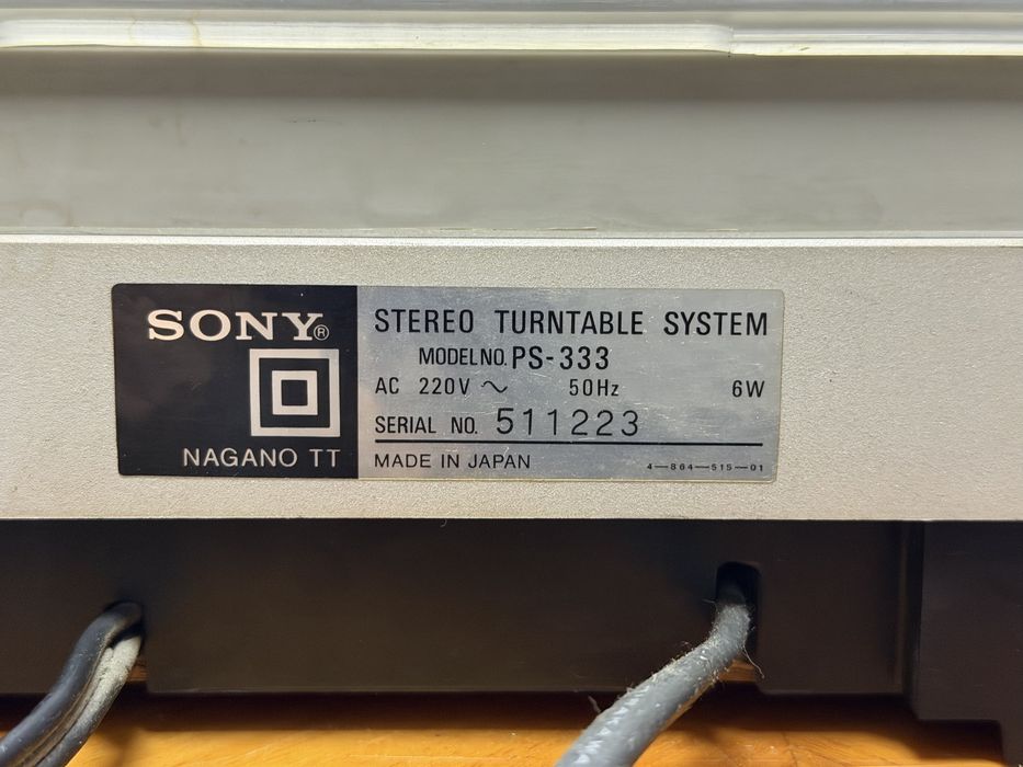 Gramofon Sony PS-333 Automat, Vintage, Audio Room