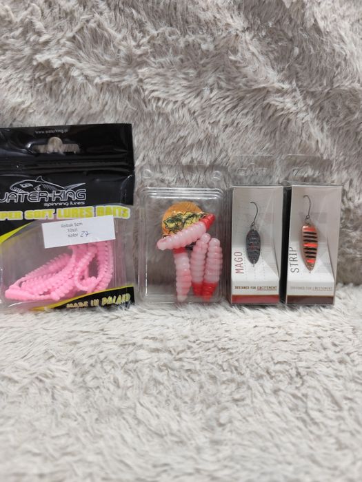 Przynęty spiningowe woblery ,blaszki ,gumki