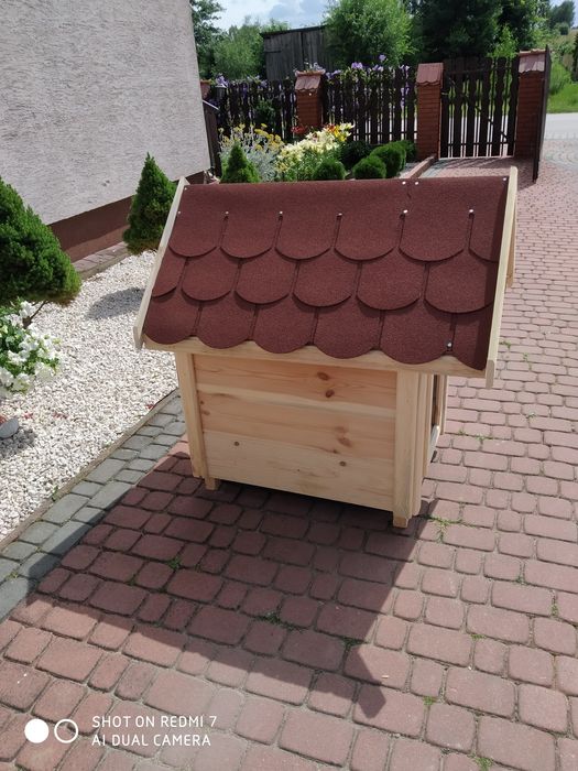 Buda dla psa drewniana OCIEPLANA DOSTĘPNA OD REKI CAŁA Polska wysyłka