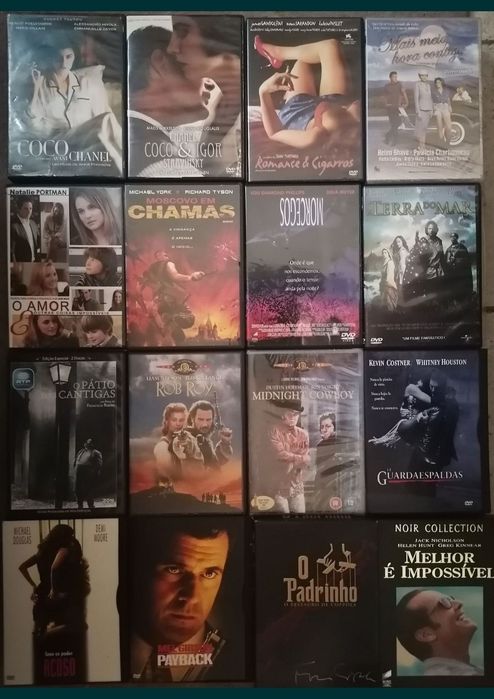 Lote 163 DVD's Originais (LOTE 44)