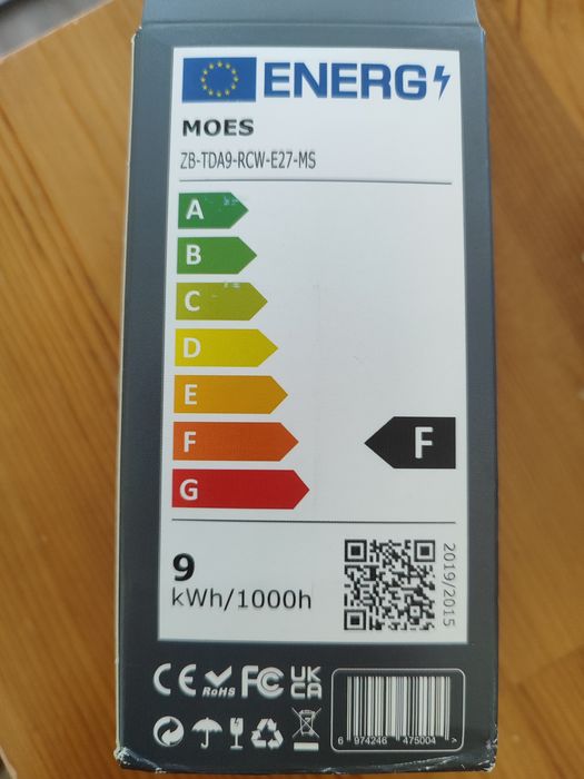 SMART HOME - Lâmpada Inteligente MOES  LED RGB+CCT - ZIGBEE 3.0
