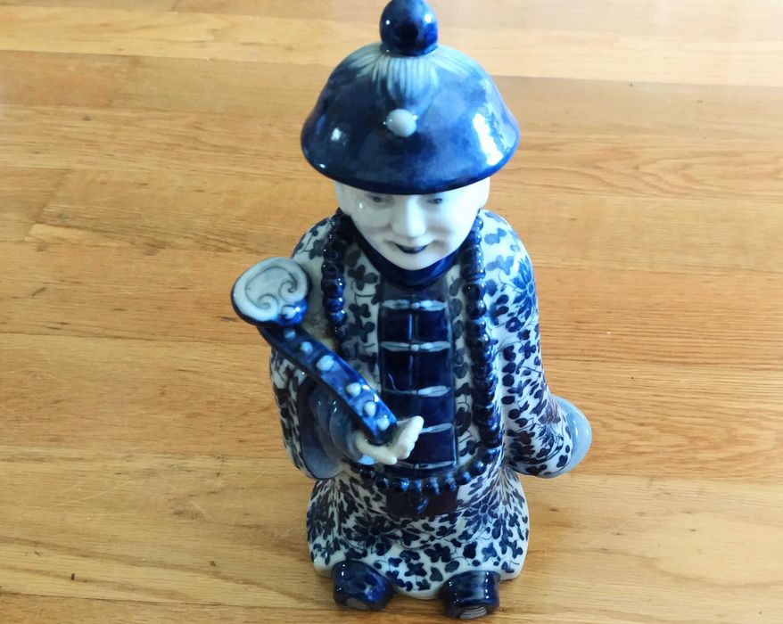 6 peças de Porcelana China Azul e Branco