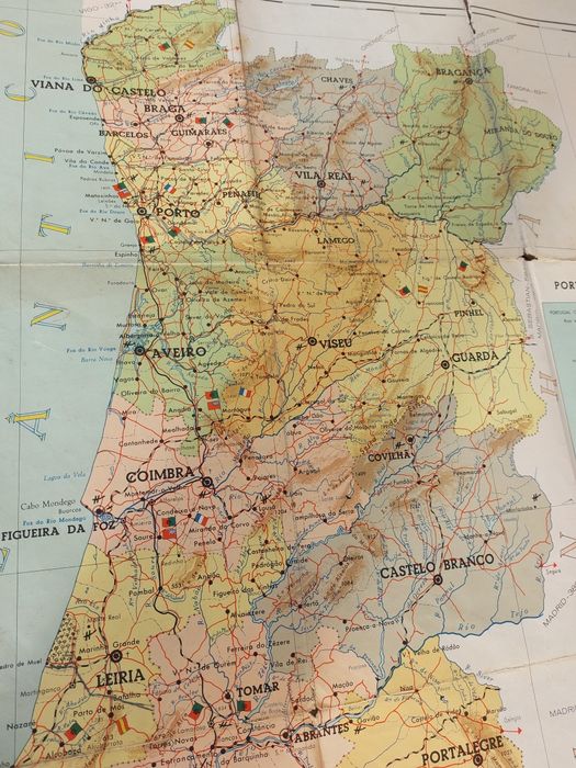 Mapa de Portugal, de 1965 de Manuel Pinto de Sousa  

A carta de