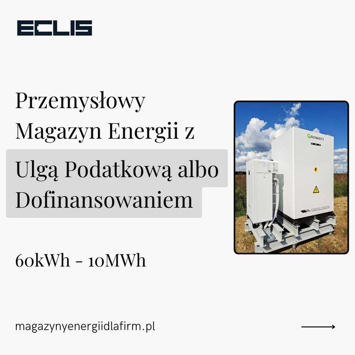 Przemysłowy Magazyn Energii | Ulga Podatkowa | Dofinansowanie
