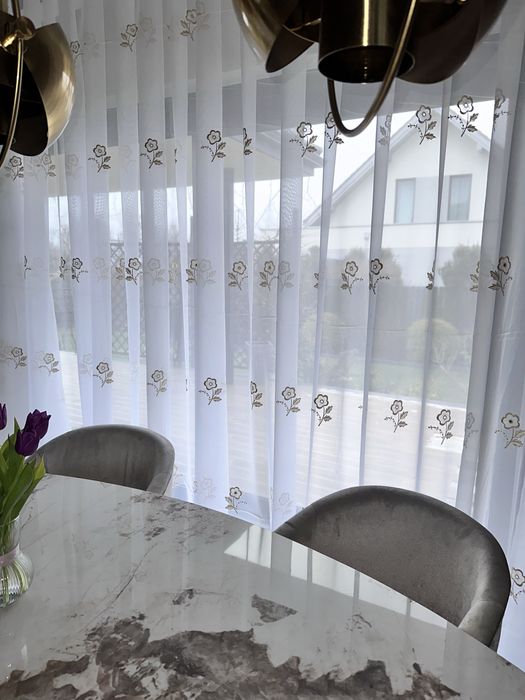 Firana biala na woalu 7,5mb/290