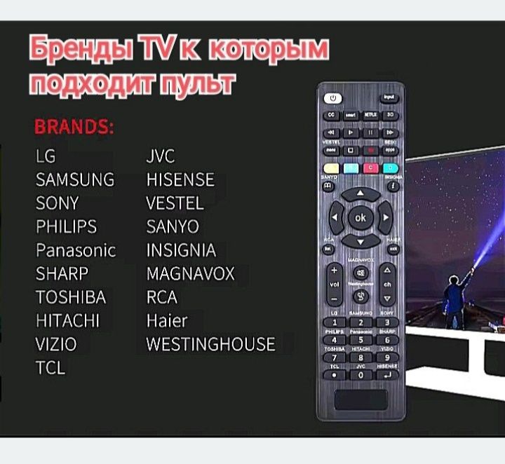 Пульт універсальний lg samsung philips toshiba sharp и т.д.