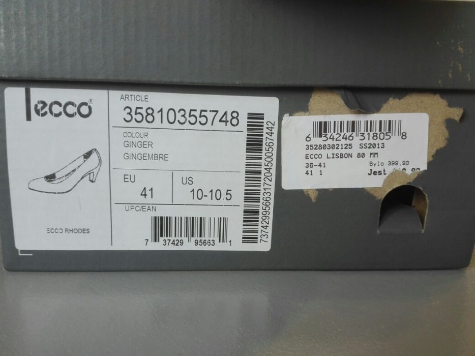 Buty ecco szpilki na obcasie. 41
