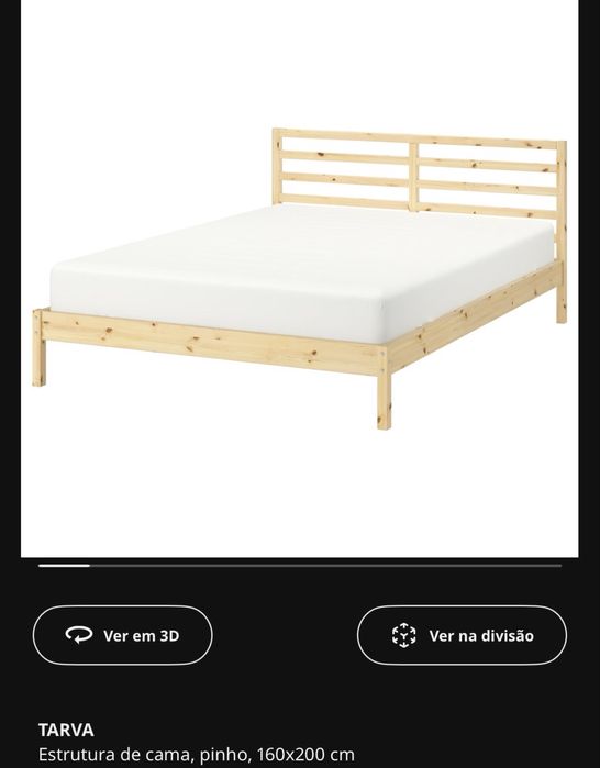 Estrutura cama casal com estrado