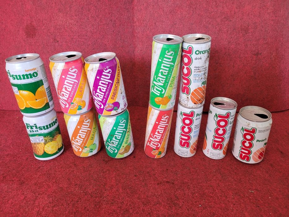 Latas Antigad coca cola Sumol Fanta sagres super etc