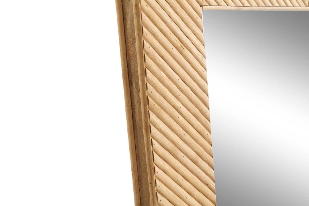 Espelho de Pé de Rattan - TRENDY By Arcoazul