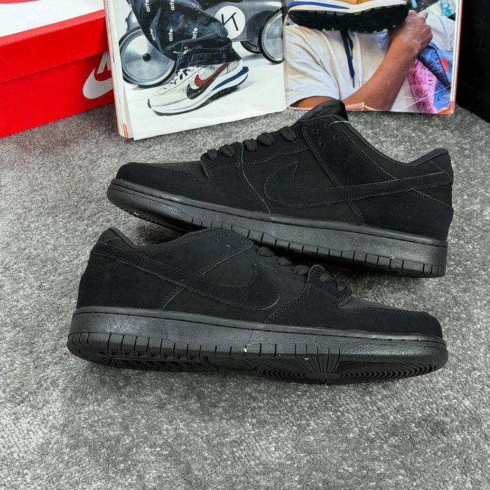 Топ Якість! Кросівки Nike Sb Dunk Total Black • Найк Данк (чорні), nike dunk