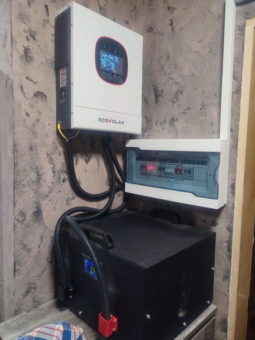 Підключення гібридного  інвертора станції ДБЖ генератора Електрик АВР