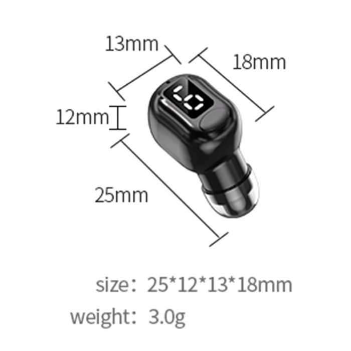 Słuchawka Bluetooth M5 Bezprzewodowa Sportowa Led