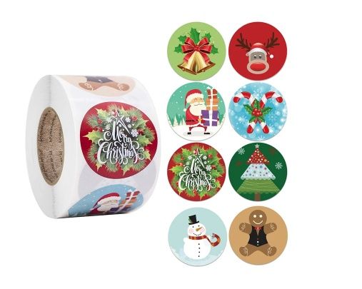 Наклейки на подарки, в ассортименте