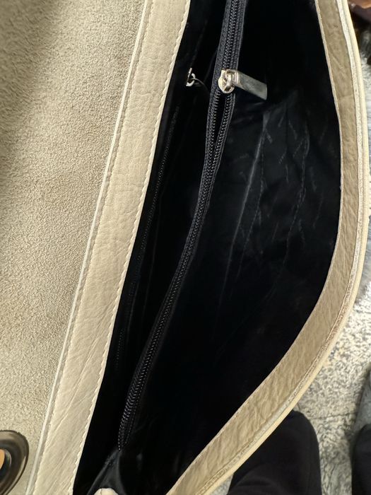 GINO ROSSI torebka damska black&cream