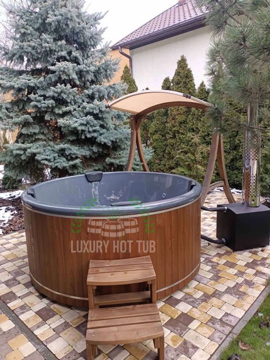 Чан на дровах для заміського відпочинку