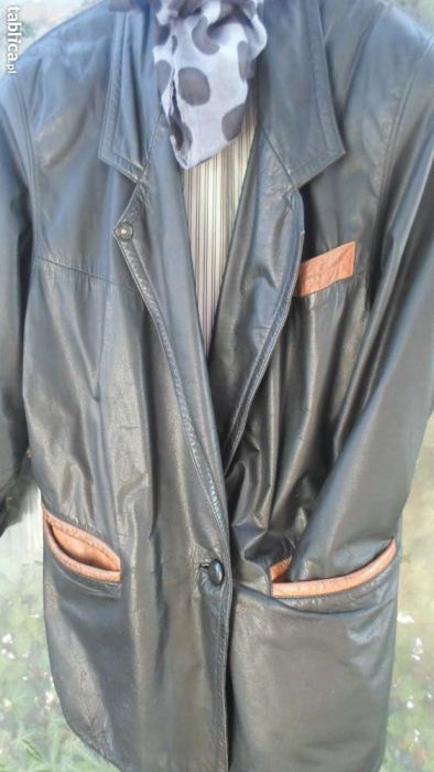 Kurtka skórzana prosta