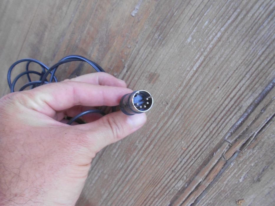 Microfone stereo antigo vintage Akai modelo com 2 micros R/L