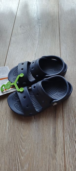 Nowe sandałki Crocs 27/28 granatowe croksy