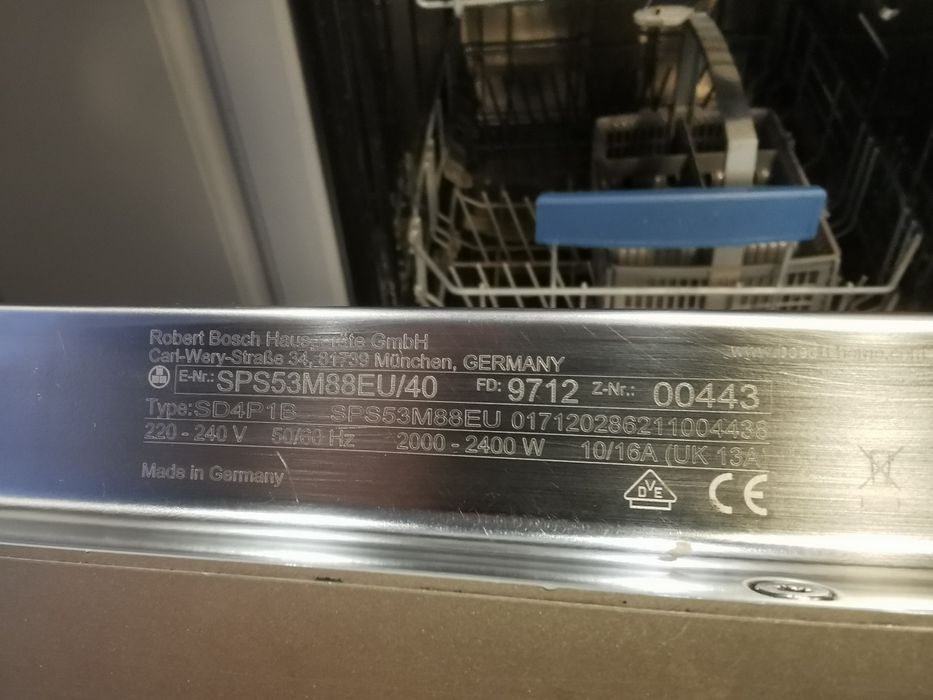 Uszczelka do zmywarki Bosch 45cm