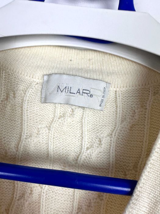 Kamizelka wełniana kremowa sweter bezrękawnik Italy r. L