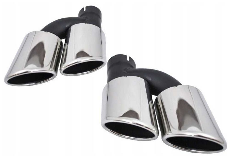 Końcówki wydechu AUDI A3 A4 A6 A7 A8 S4 S6 8 SLine Chrom