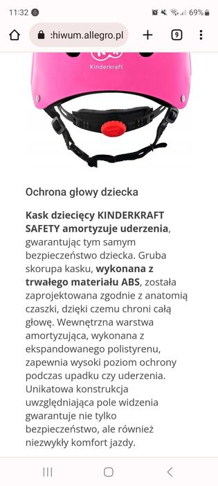 Kask rowerowy Kinderkraft