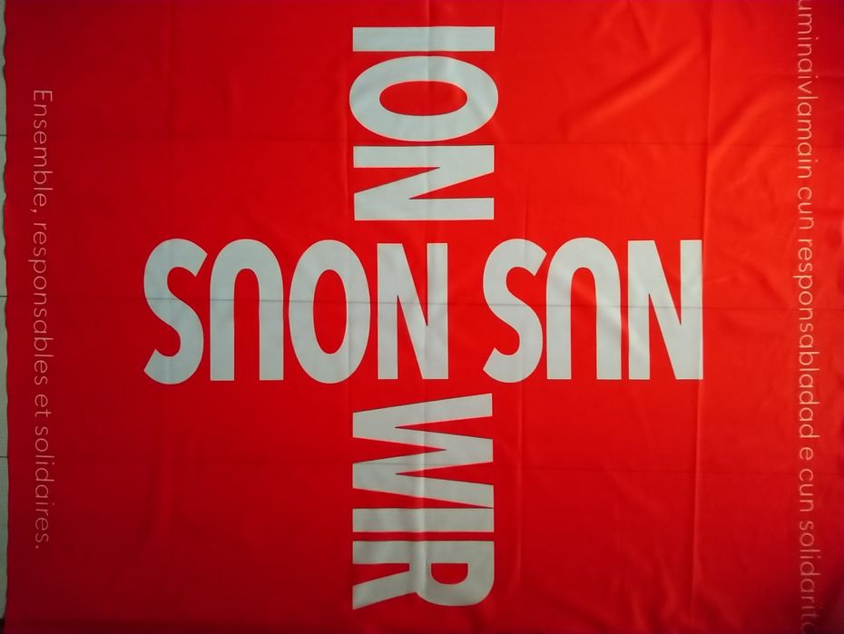 Плакат банер ion wir 100 на 100 см Швейцарія