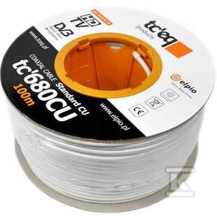 Kabel koncentryczny tc680CU 100m LUB 305m Przewód antenowy