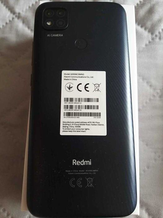 Xiaomi Redmi 9C NFC 2GB/32GB Midnight Gray NOWY+2 szkła hartowane+pokrowiec karbonowy