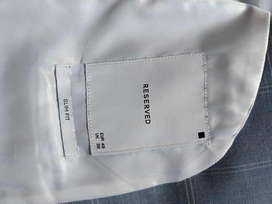 Garnitur męski niebieski