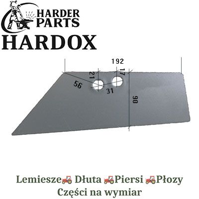Lemiesz Krone HARDOX 9691.971/S części do pługa 2X lepsze niż Borowe