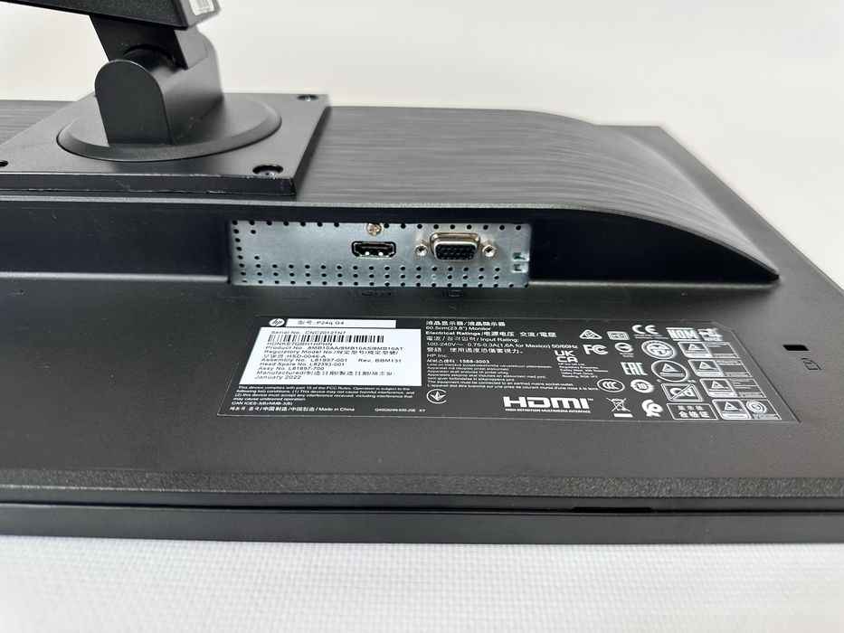 Монітор 23.8" HP P24q G4 2560x1440 2K QHD,16:9 IPS 8 bit sRGB 99% безрамковий