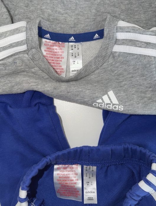 Zestaw Adidas dresy 68 cm i kurtka 80 cm