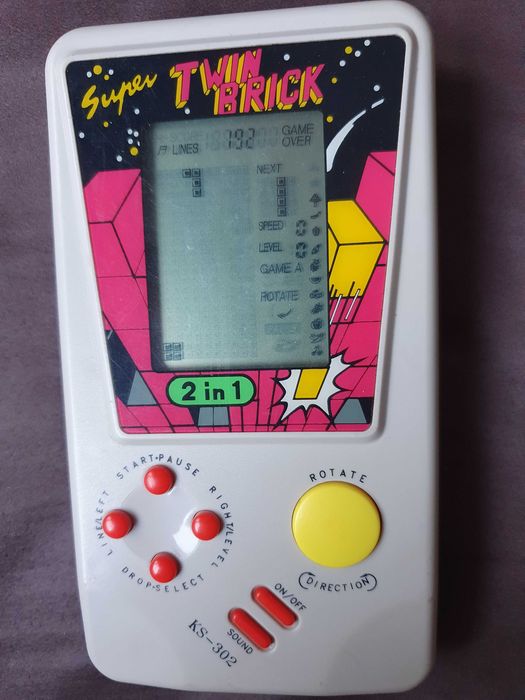 Consola de Jogo Electrónico Super Twin Brick 2 in 1 - Anos 90
