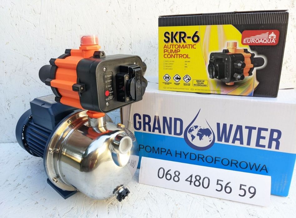 Насос JET 100S + SKR 6 Euroaqua. Насосна станція, насосная станция