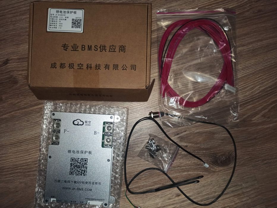 BMS JK-B2A8S20P 12-24В 200А; JK-PB2A16S20P V19 200А, перемички, комплектуючі