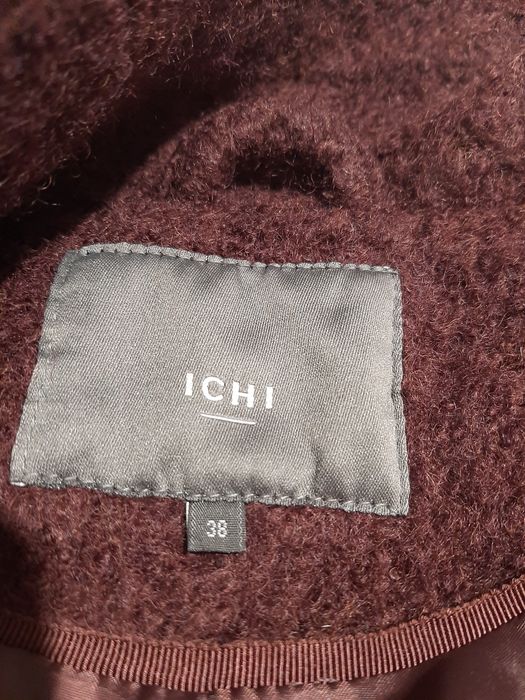 Wełniany płaszcz damski rozm m ICHI