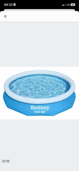 Basen rozporowy bestway 305 x66 z pokrywą i folią babelkową