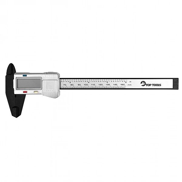 Suwmiarka Cyfrowa 150 Mm, Kompozyt Włókna Węglowego Top Tools 31C621-1