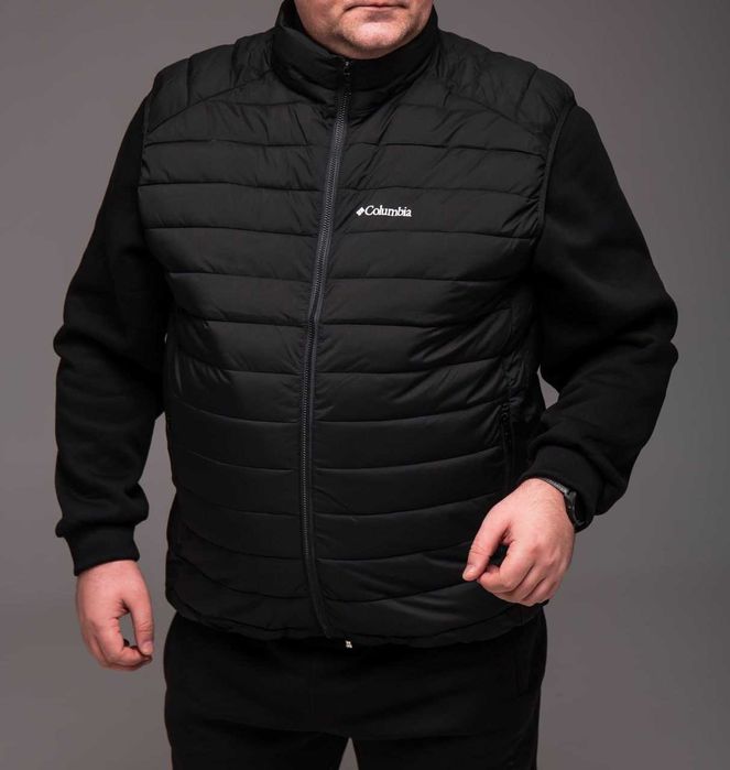 Жилетка больших размеров мужская Columbia до 0° осенняя весенняя батал