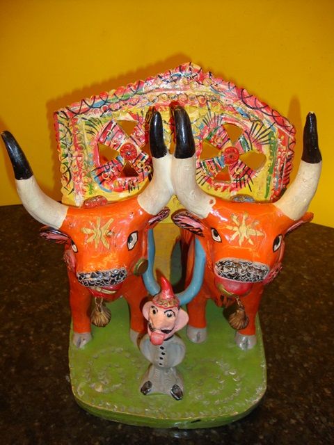 Junta de Bois - Escultura assinada, Júlia Côta