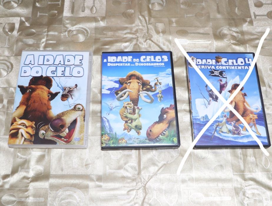 DVDs "A Idade do Gelo" 1 e 3